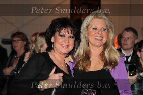 Hilversum, 3 Maart 2010 Uitreiking Gouden Harpen in Studio 22
Marga Scheide met Jose Hoebee
Foto Peter Smulders BV