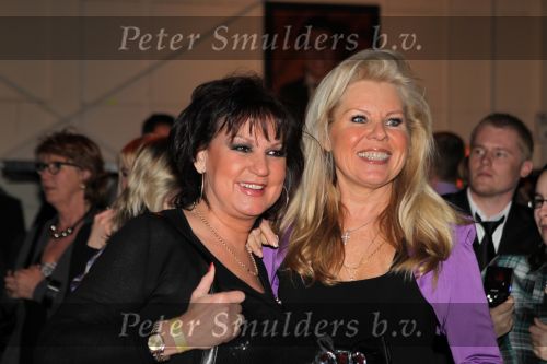 Hilversum, 3 Maart 2010 Uitreiking Gouden Harpen in Studio 22
Marga Scheide met Jose Hoebee
Foto Peter Smulders BV