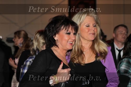 Hilversum, 3 Maart 2010 Uitreiking Gouden Harpen in Studio 22
Marga Scheide met Jose Hoebee
Foto Peter Smulders BV