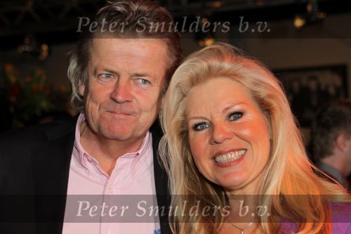 Hilversum, 3 Maart 2010 Uitreiking Gouden Harpen in Studio 22
Marga Scheide met partner
Foto Peter Smulders BV