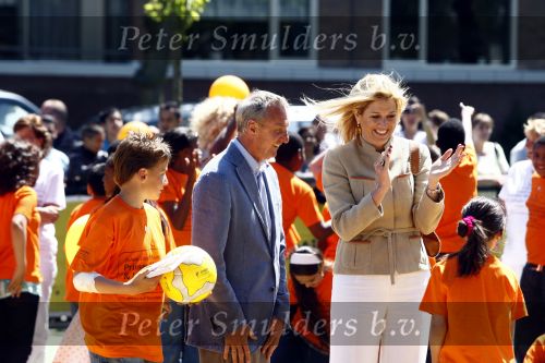 Den Haag 2 juni 2009
Prinses Maxima en Johan Cruijff openen cruijff voetbalveld in Den Haag.
Peter Smulders bv