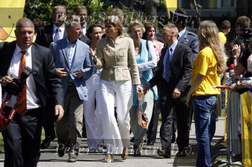 Den Haag 2 juni 2009
Prinses Maxima en Johan Cruijff openen cruijff voetbalveld in Den Haag.
Peter Smulders bv