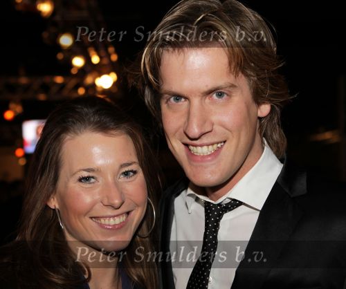 Hilversum, 3 Maart 2010 Uitreiking Gouden Harpen in Studio 22
Nick Nielsen met partner
Foto Peter Smulders BV