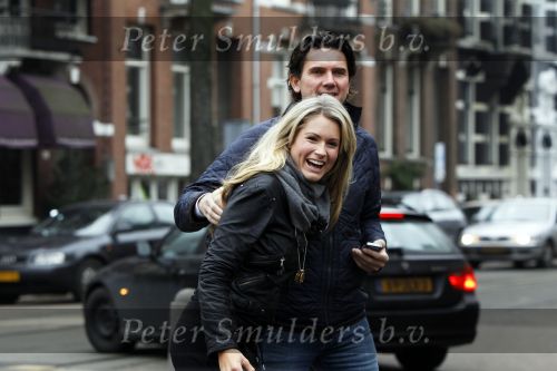 Amsterdam 16 januari 2010
Nikkie Plessen zwanger met haar vriend Ruben.
Peter Smulders bv