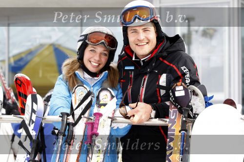 Serfaus 2 maart 2010
Koertjan  de Bruijn en Pauline de Wilde tijdens opnames voor Snowcenter in serfaus. Pauline haar vriend Chris is ook werkzaam bij het programma.
Peter Smulders bv