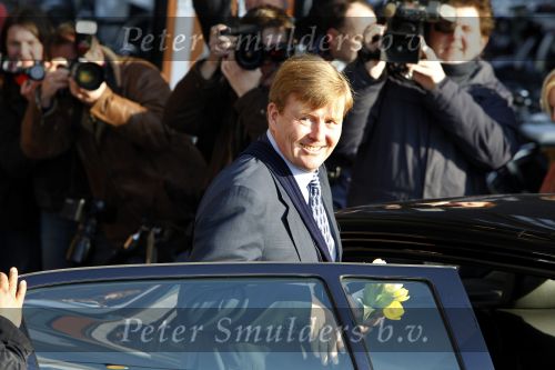 Amsterdam 26 januari 2010
Prins Willem Alexander met zijn arm in mitella vanwege breuk in zijn schouder.
Peter Smulders bv
