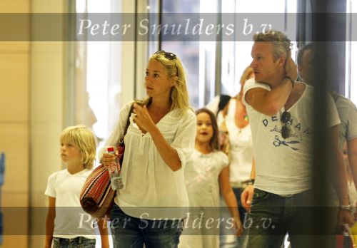 Ibiza 10 juli 2009
Wendy v  Dijk met zoontje Sem en vriend Erland Galjaard op vakantie 
Peter Smulders bv