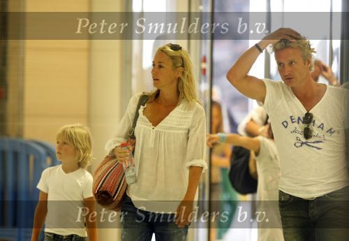 Ibiza 10 juli 2009
Wendy v  Dijk met zoontje Sem en vriend Erland Galjaard op vakantie 
Peter Smulders bv