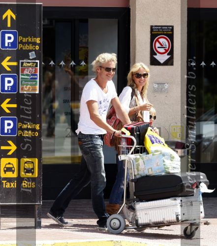 Ibiza 10 juli 2009
Wendy v  Dijk met zoontje Sem en vriend Erland Galjaard op vakantie 
Peter Smulders bv