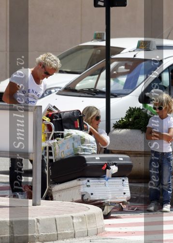 Ibiza 10 juli 2009
Wendy v  Dijk met zoontje Sem en vriend Erland Galjaard op vakantie 
Peter Smulders bv