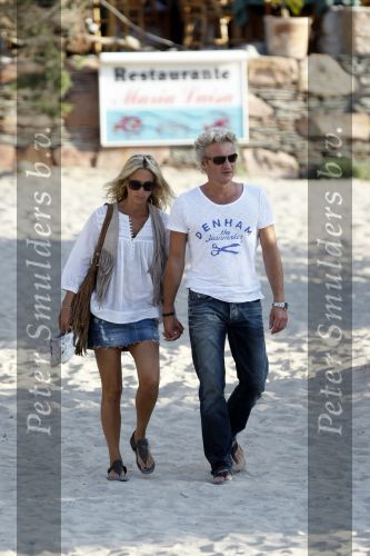 Ibiza 10 juli 2009
Wendy v  Dijk met zoontje Sem en vriend Erland Galjaard op vakantie 
Peter Smulders bv