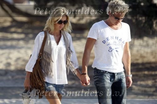 Ibiza 10 juli 2009
Wendy v  Dijk met zoontje Sem en vriend Erland Galjaard op vakantie 
Peter Smulders bv