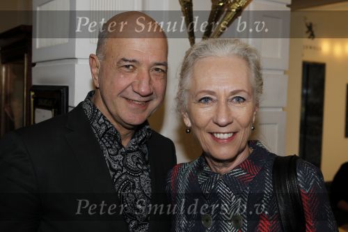 Amsterdam 7 maart 2010
Modeshow Frans Molenaar in het Amstel Hotel. Wubbo Ockels met zijn vrouw
Peter Smulders bv