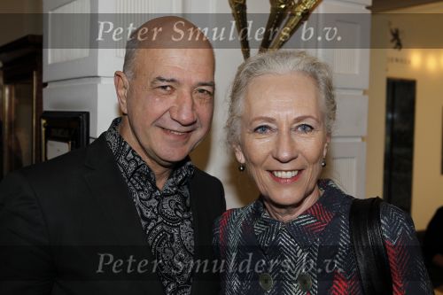 Amsterdam 7 maart 2010
Modeshow Frans Molenaar in het Amstel Hotel. Wubbo Ockels met zijn vrouw
Peter Smulders bv