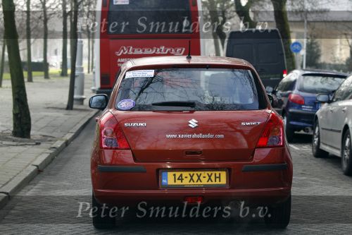 Amsterdam 20 januari 2010
Xaviera Hollander met stickers op haar auto.
Peter Smulders bv