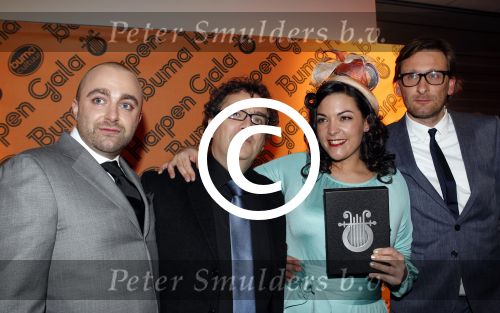 Utrecht 3 maart 2011
Uitreiking gouden en zilveren harpen in Vredenburg.Caro Emerald
Peter Smulders bv