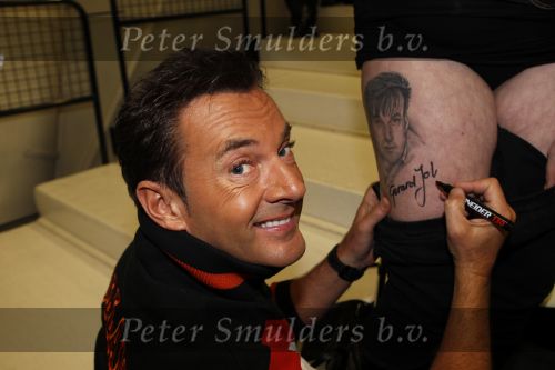 Hilversum 11 februari 2011
Sterrendansen op hetbijs in studio 22. Gerard Joling met superfan met Tatoo op haar been
Peter Smulders bv