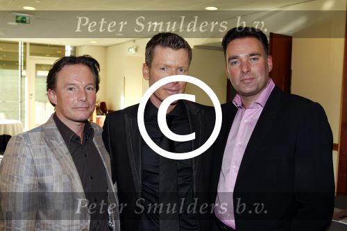 Amsterdam 6 maart 2011
Modeshow Paul Schulten bij het Okura hotel. Paul met Harald v panhuis en zijn partner
Peter Smulders bv