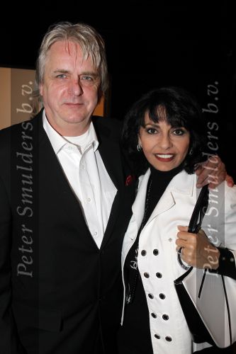 Baarn 27 februari 2011
Ria Valk viert haar 70e verjaardag en 55 jarig artiest zijn in de tv studio in Baarn.
Laura Fygi met man
