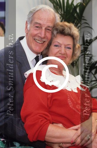 Hilversum, 12 april 1991
Mieke Telkamp met haar inmiddels man, Jan Vermeulen
Foto Peter Smulders BV