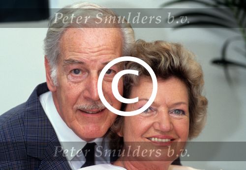Hilversum, 12 april 1991
Mieke Telkamp met haar inmiddels man, Jan Vermeulen
Foto Peter Smulders BV