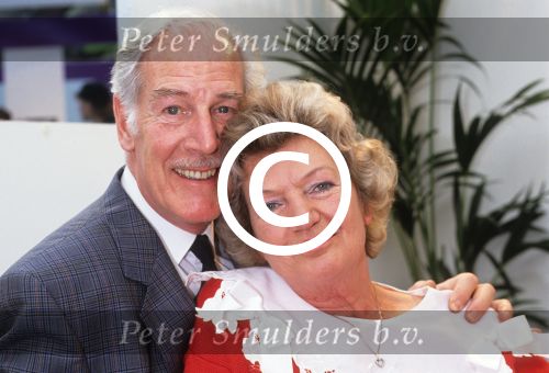 Hilversum, 12 april 1991
Mieke Telkamp met haar inmiddels man, Jan Vermeulen
Foto Peter Smulders BV