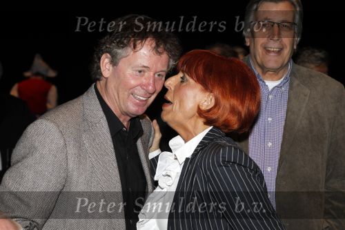 Baarn 27 februari 2011
Ria Valk viert haar 70e verjaardag en 55 jarig artiest zijn in de tv studio in Baarn.Trea Dobbs met Harry v Hooff
Peter Smulders bv