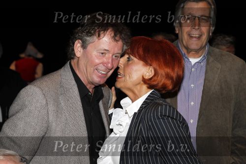 Baarn 27 februari 2011
Ria Valk viert haar 70e verjaardag en 55 jarig artiest zijn in de tv studio in Baarn.Trea Dobbs met Harry v Hooff
Peter Smulders bv