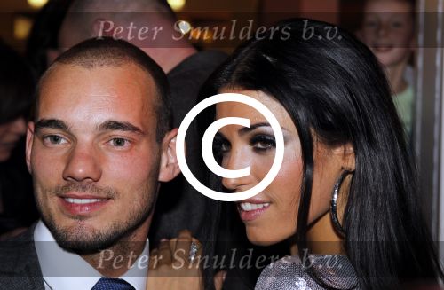 Utrecht 3 maart 2011
Uitreiking gouden en zilveren harpen in Vredenburg.Yolanthe Sneijder Cabau en Wesley Sneijder
Peter Smulders bv