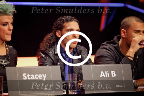 Hilversum 26 februari 2012
Nationaal Songfestival in Studio 24. Met op de foto jurylid Ali B.
Peter Smulders bv