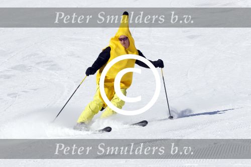 Gerlos 7 maart 2012
Nederlanders verkleed als banaan op ski vakantie in Gerlos.
Peter Smulders bv