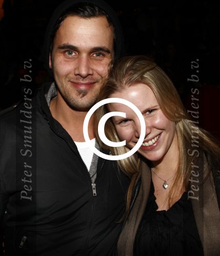 Amsterdam 30 januari 2009
Modeshow Blue Blood tijdens de amsterdam fashion week. Caro Lenssen met vriend
Peter Smulders bv