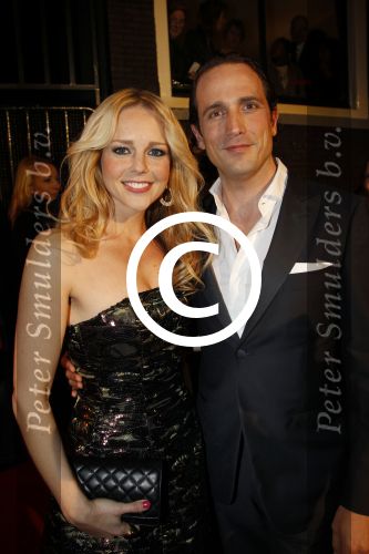 Amsterdam 17 februari 2012
Premiere Saturday night fever in Carre.
Chantal Janzen met haar partner Marco Geeratz
Peter Smulders bv