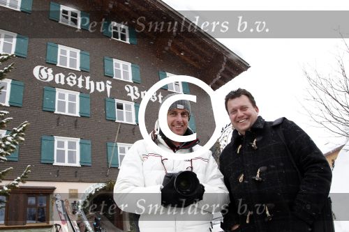 Lech 19 februari 2012
Edwin Bredius en Edwin Smulders bij hotel Post in Lech.
Peter Smulders bv