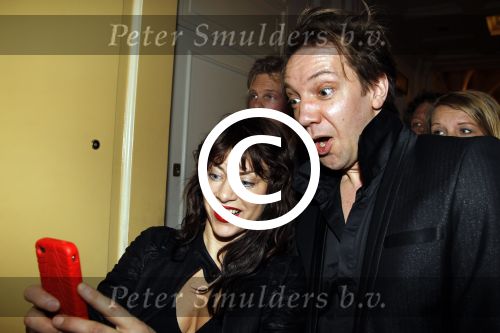 Amsterdam 11 maart 2012
Modeshow Frans Molenaar in het Amstel hotel. Ellen ten Damme met een kennis
Peter Smulders bv