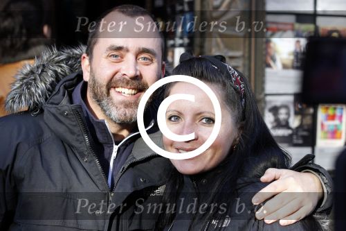 Amsterdam 4 februari 2012
Premiere achtste groepers huilen niet in Tuschinski. Sanne Kraaijkamp met Horrace Cohen
Peter Smulders bv