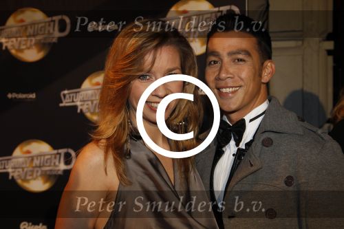 Amsterdam 17 februari 2012
Premiere Saturday night fever in Carre.
Julie Fryer met partner
Peter Smulders bv