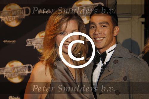 Amsterdam 17 februari 2012
Premiere Saturday night fever in Carre.
Julie Fryer met partner
Peter Smulders bv