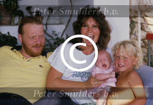 Ibiza, 6 Juli 1988
Kees ter Bruggen met haar gezin
Foto Peter Smulders BV