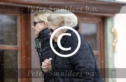Lech 19 februari 2012
Koningin Beatrix en Prinses Mabel wisse Smit arriveren bij Hotel Post na bezoek aan ziekenhuis in Innsbruck waar prins Friso ligt.
Peter Smulders bv