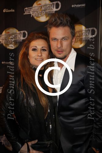 Amsterdam 17 februari 2012
Premiere Saturday night fever in Carre.
Laura Vlasblom met partner Michel Veenman
Peter Smulders bv