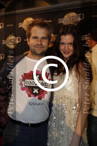 Amsterdam 17 februari 2012
Premiere Saturday night fever in Carre.
Marly v d Velden met partner Mike Meijer
Peter Smulders bv
