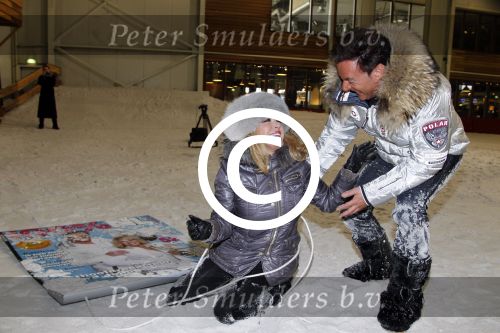 Velsen 31 januari 2012
Gerard Joling en Patricia Paay presenteren cover 100% NL in snowworld.
Peter Smulders bv