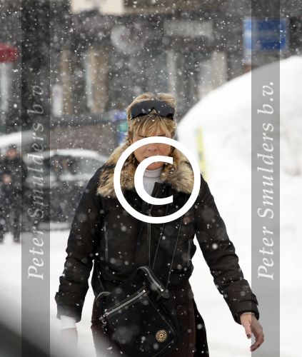 Lech 19 februari 2012
Prinses Laurentien met aupair op straat in Lech.
Peter Smulders bv