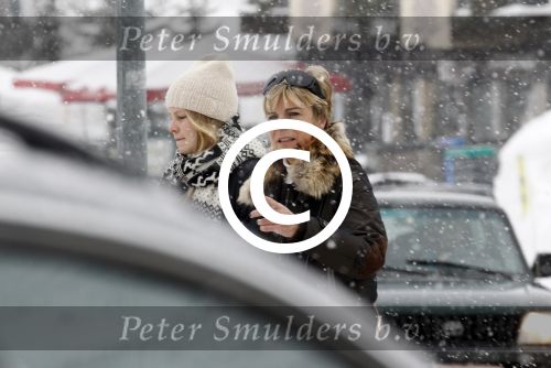 Lech 19 februari 2012
Prinses Laurentien met aupair op straat in Lech.
Peter Smulders bv