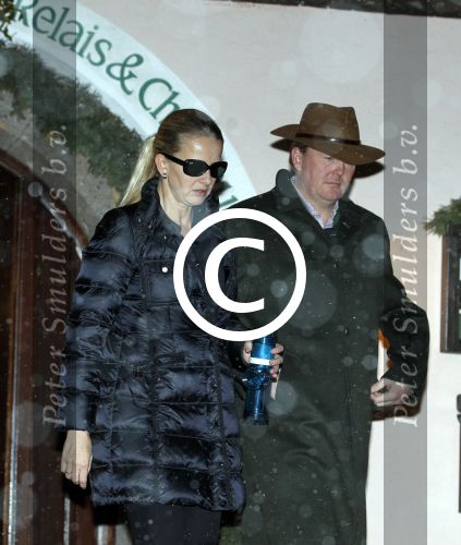 Lech 19 februari 2012
Prinses mabel Wisse Smit en Prins Willem Alexander vertrekken vanuit Hotel Post naar het ziekenhuis in Innsbruck waar Prins Friso ligt na zijn skiongeluk.
Peter Smulders bv