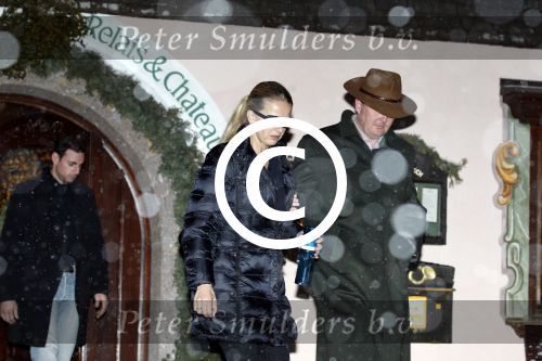 Lech 19 februari 2012
Prinses mabel Wisse Smit en Prins Willem Alexander vertrekken vanuit Hotel Post naar het ziekenhuis in Innsbruck waar Prins Friso ligt na zijn skiongeluk.
Peter Smulders bv