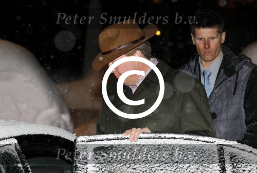 Lech 19 februari 2012
Prinses mabel Wisse Smit en Prins Willem Alexander vertrekken vanuit Hotel Post naar het ziekenhuis in Innsbruck waar Prins Friso ligt na zijn skiongeluk.
Peter Smulders bv