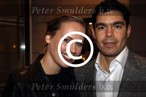 Amsterdam 10 maart 2012
Modeshow Mart Visser in het hilton hotel. Regina Romeijn met vriend
Peter Smulders bv