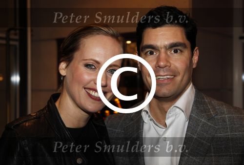 Amsterdam 10 maart 2012
Modeshow Mart Visser in het hilton hotel. Regina Romeijn met vriend
Peter Smulders bv